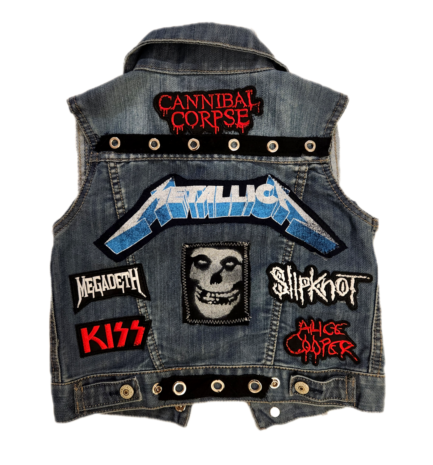 Toddler Metal denim vest- size 3T