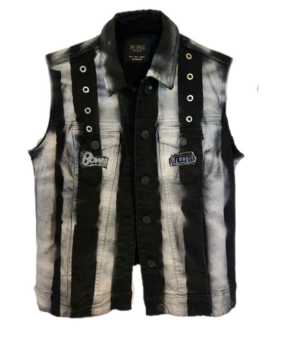 Womens denim Punk Rock vest- size Small