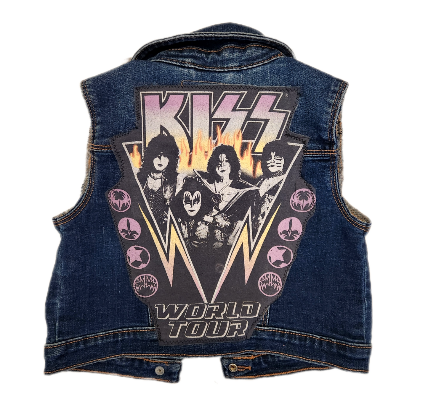 Toddler denim ROCK vest- size 3T