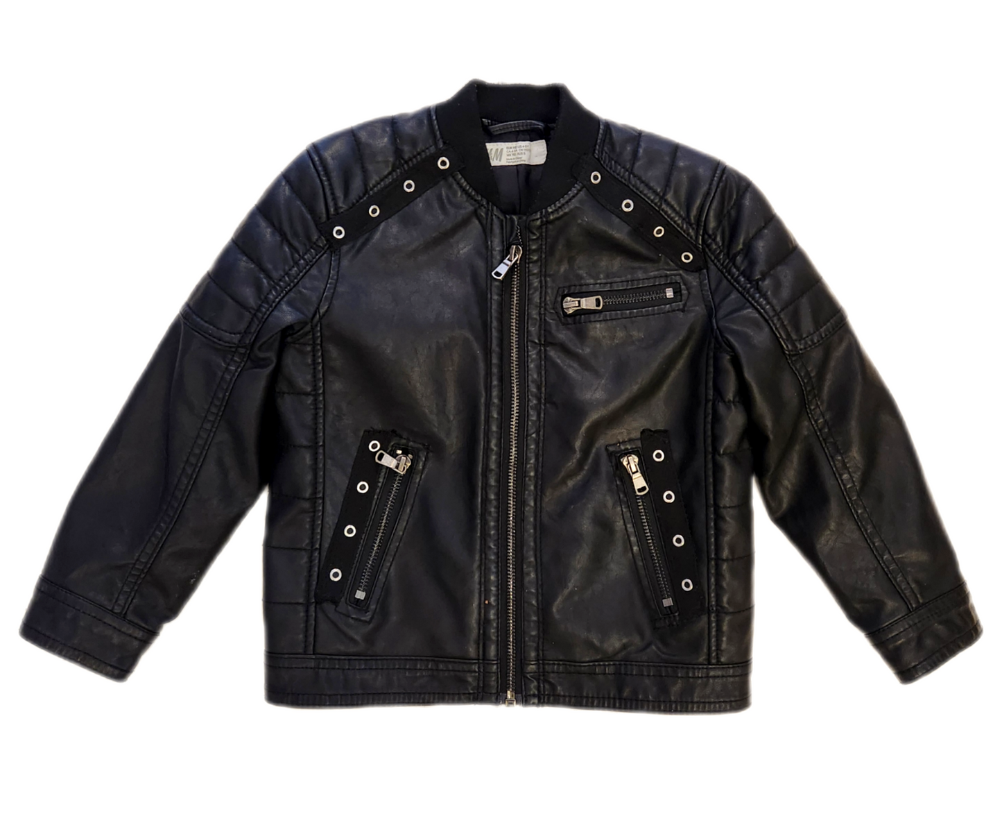 Kids faux leather Metal jacket- size 4/5 years