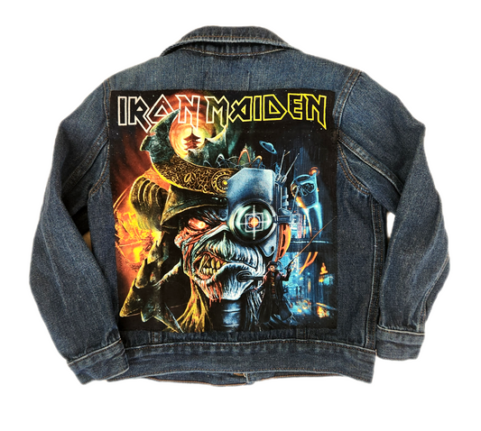 Kids denim Metal Rock jacket- size 5 years