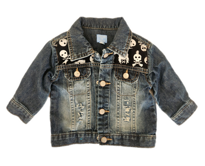 Baby denim ROCK jacket- size 6-9 mos