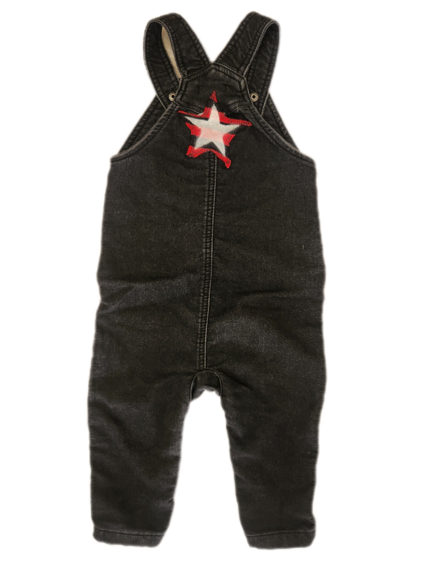 Baby denim Metal Rock Overalls- size 18-24 months