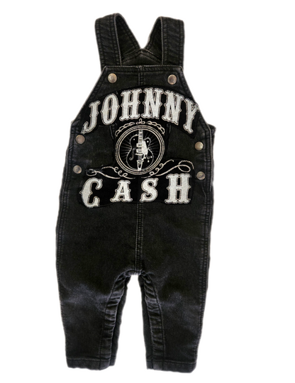 Baby denim ROCK overalls- size 12-18 months