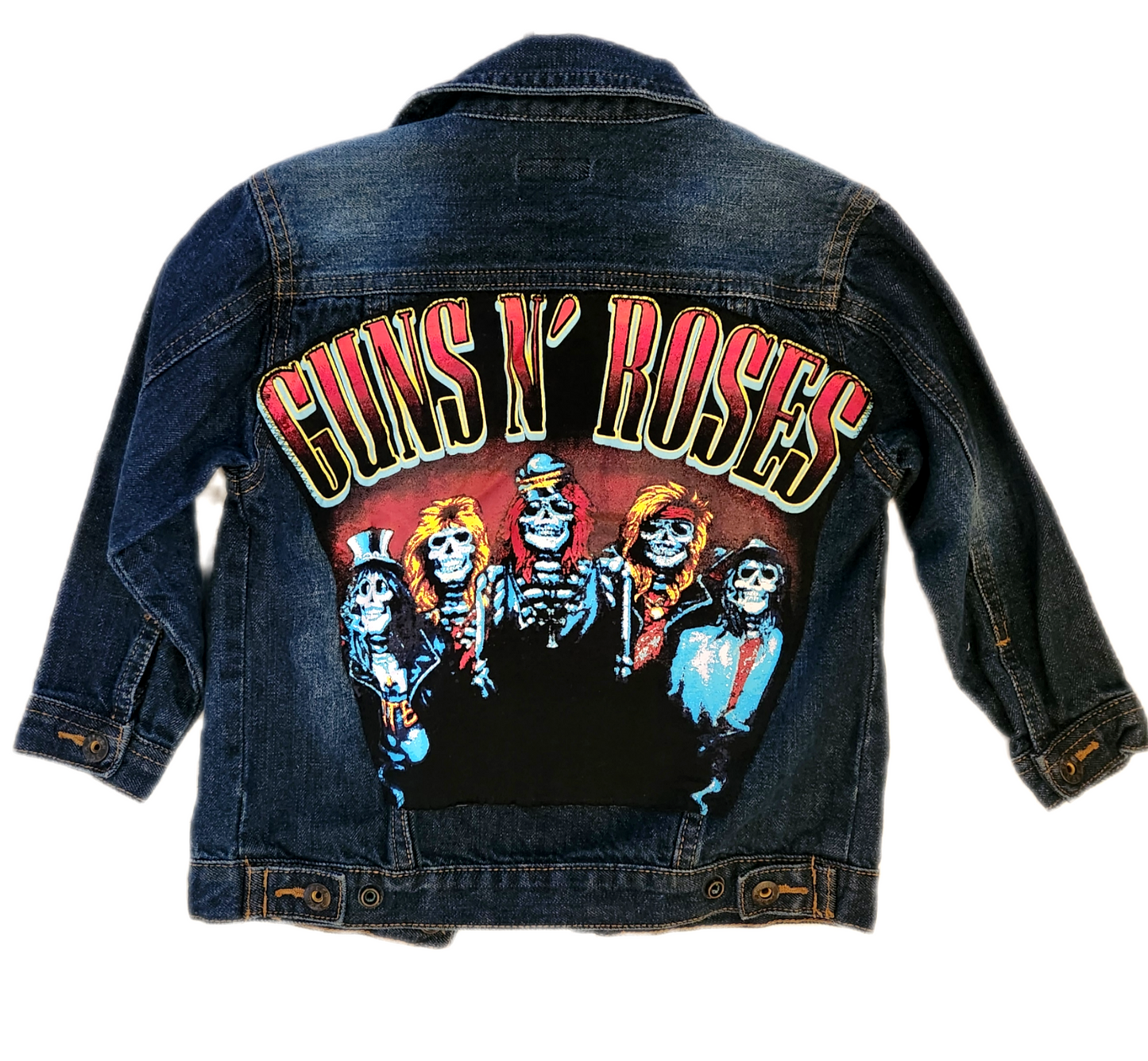 Kids denim ROCK n Roll denim jacket- size 3-4 years