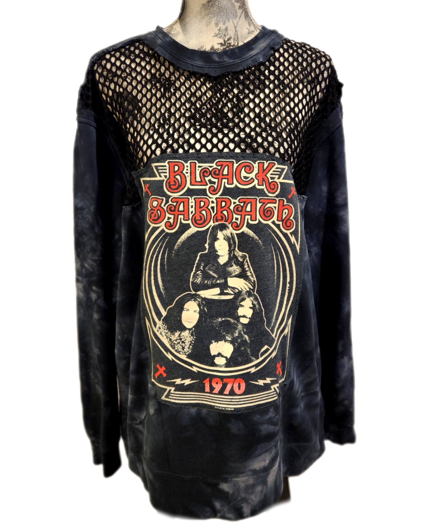 Womens reworked Metal Sabbath sweater- size XXL