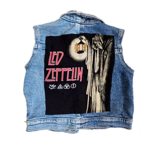 Toddler denim ROCK vest- size 4T